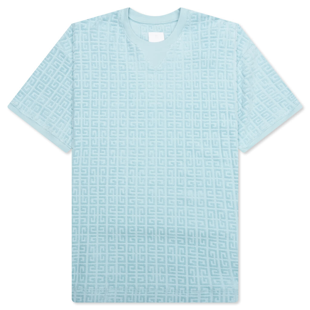4G Cotton Towelling T-Shirt - Sky Blue