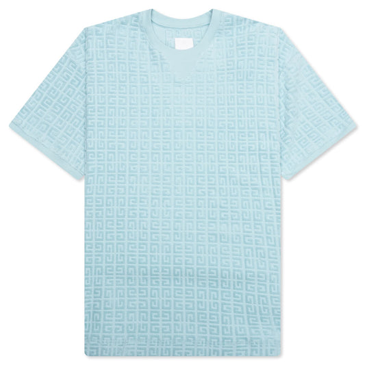 4G Cotton Towelling T-Shirt - Sky Blue
