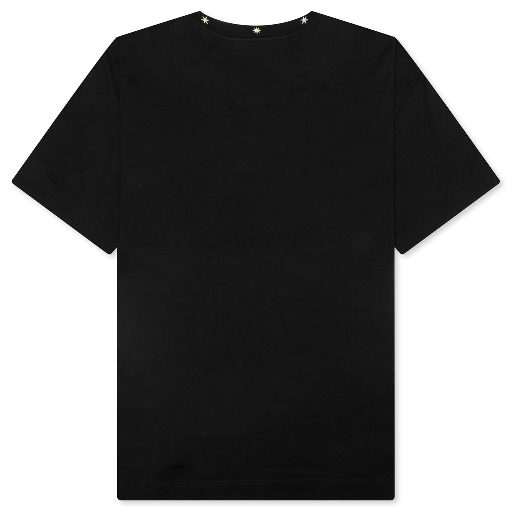 Star Print Standard T-Shirt - Black
