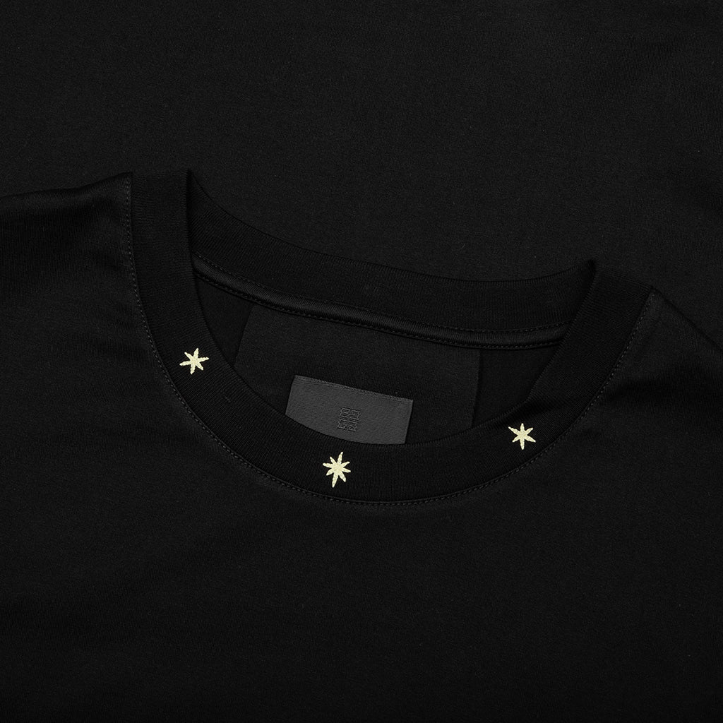 Star Print Standard T-Shirt - Black
