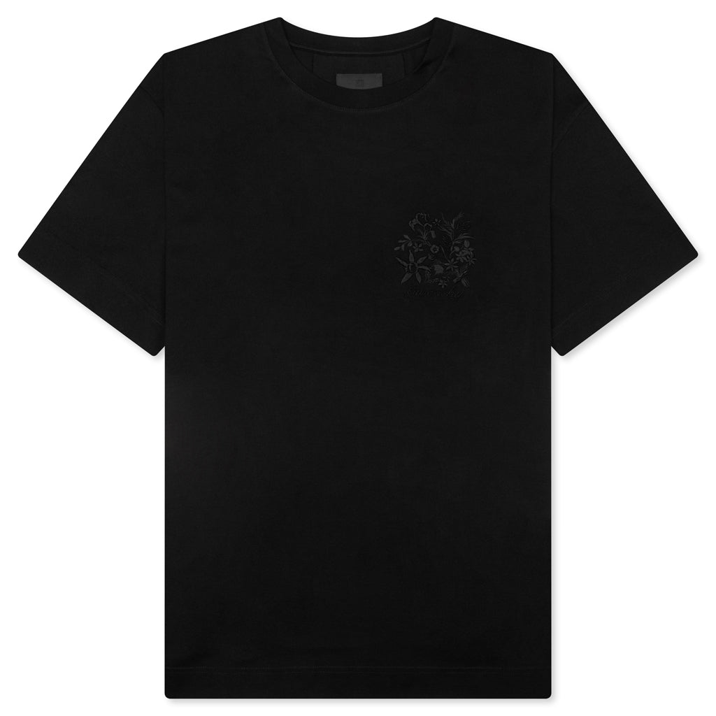 Embroidered Floral Logo Standard - Black
