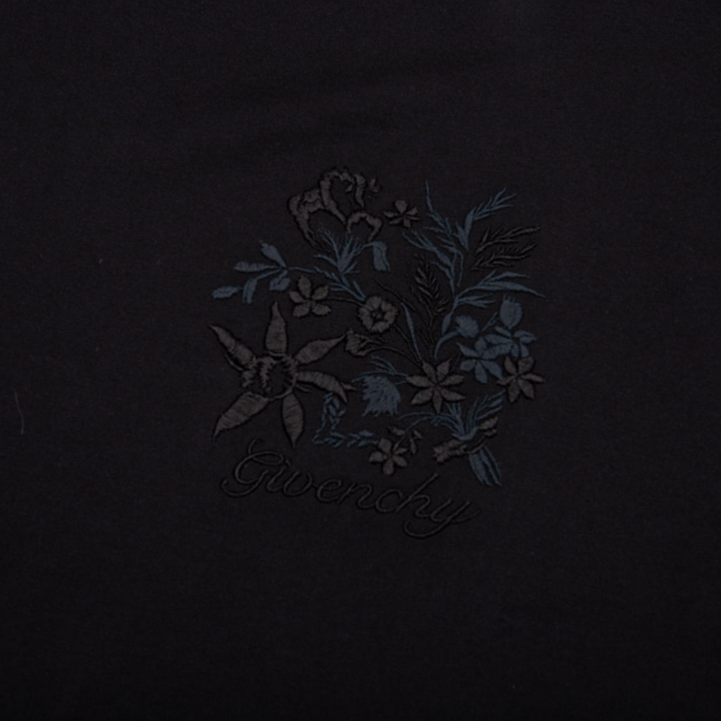 Embroidered Floral Logo Standard - Black