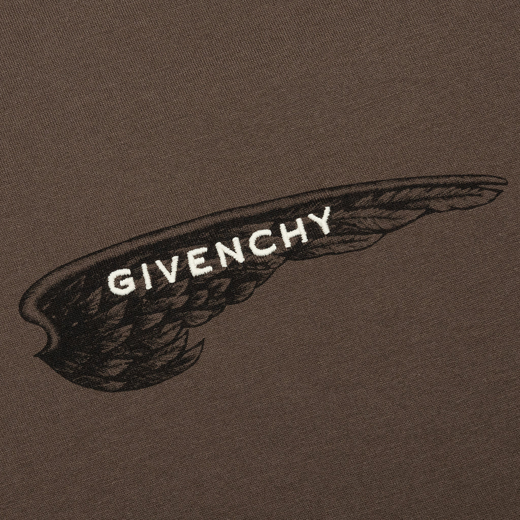 Wings Cotton T-Shirt - Khaki