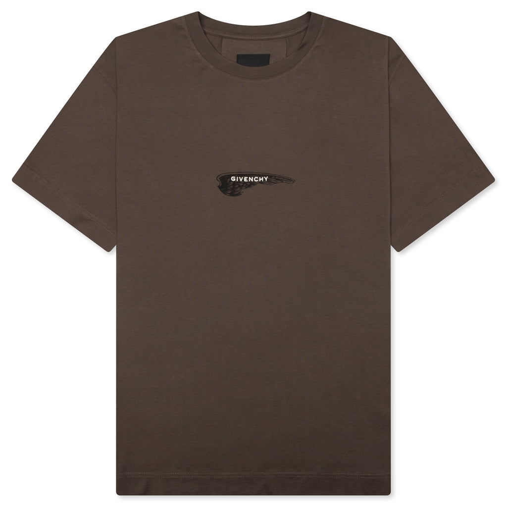 Wings Cotton T-Shirt - Khaki