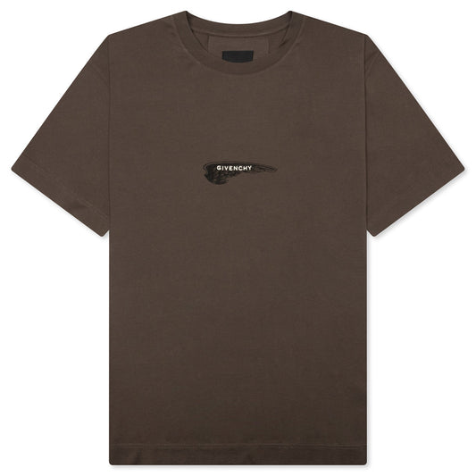 Wings Cotton T-Shirt - Khaki