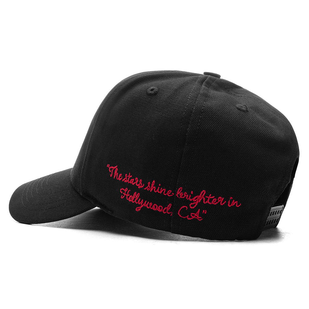 Stars MA Canvas Hat - Black/Red