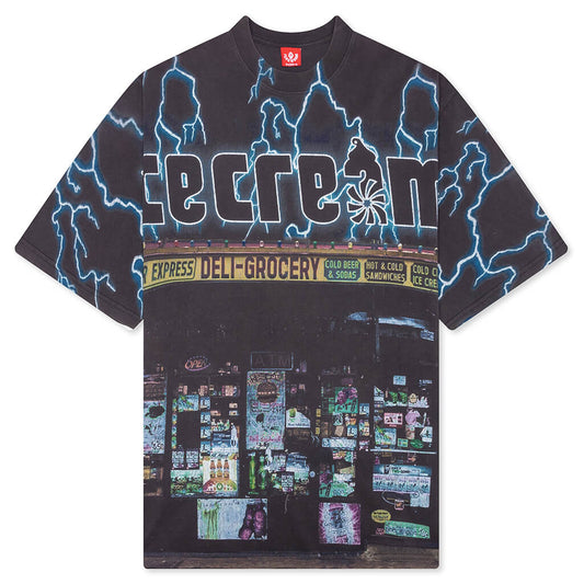Static S/S Tee - Charcoal Art