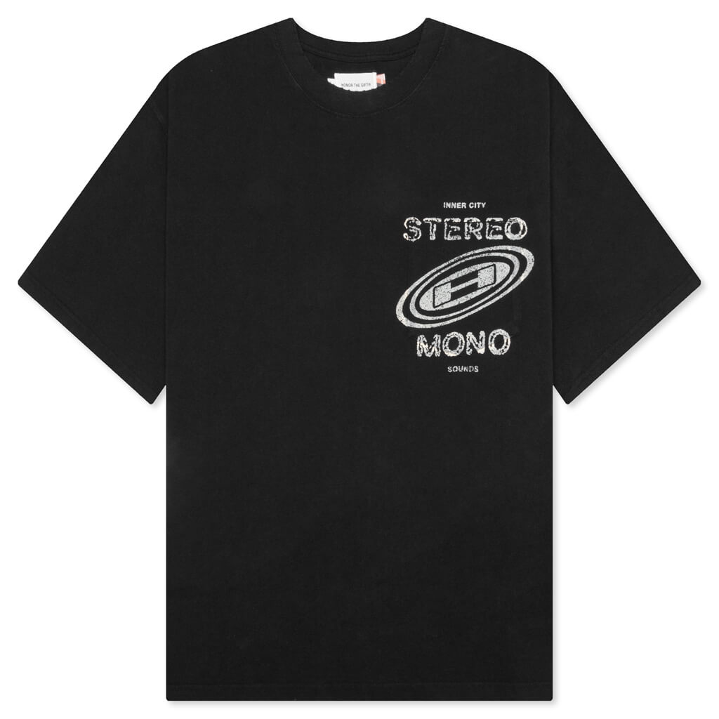 Stereo Mono Tee - Black