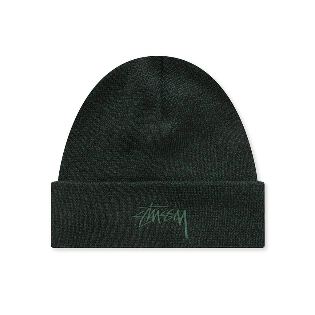 Stock Cuff Beanie - Marled Hunter Green