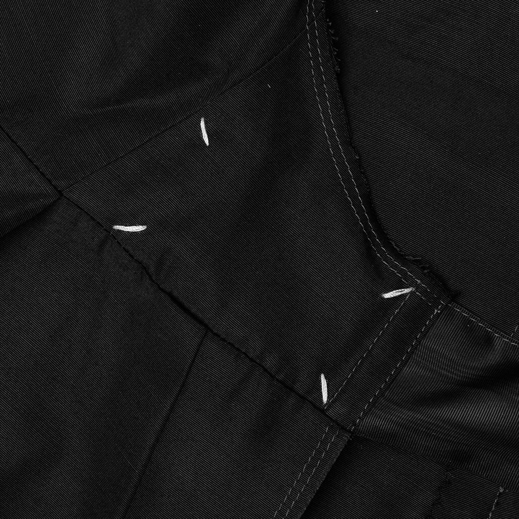 Silk Apron Stole Dress - Black