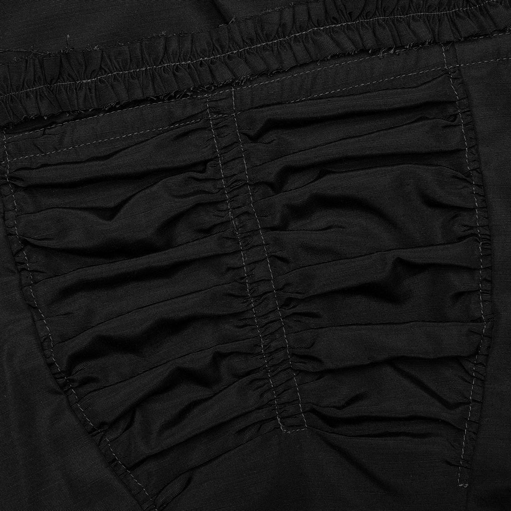 Silk Apron Stole Dress - Black