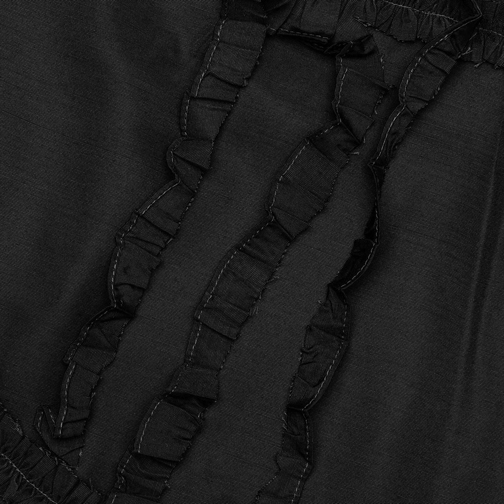 Silk Apron Stole Dress - Black