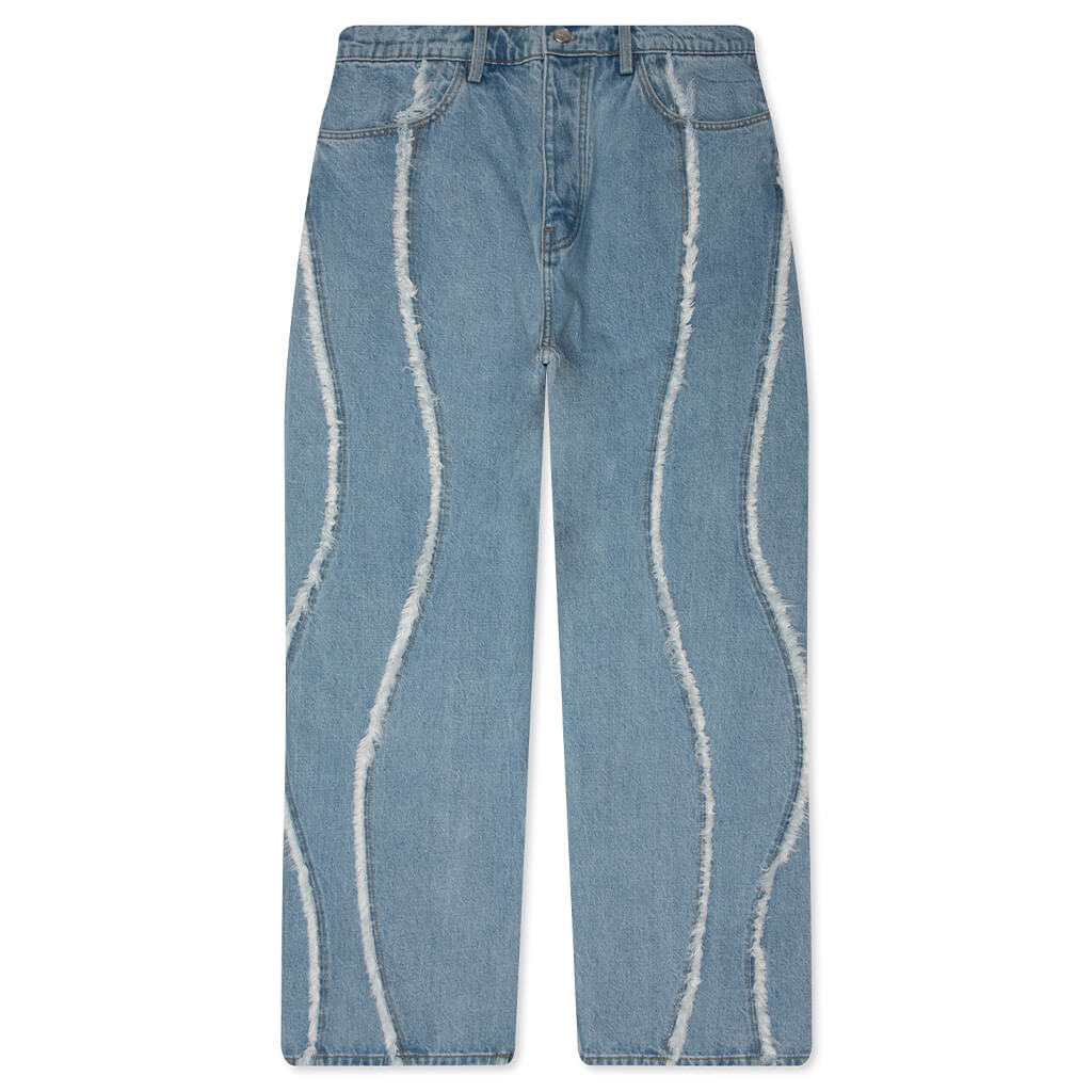 Stone Wash Ollie Denim - Light Indigo Denim