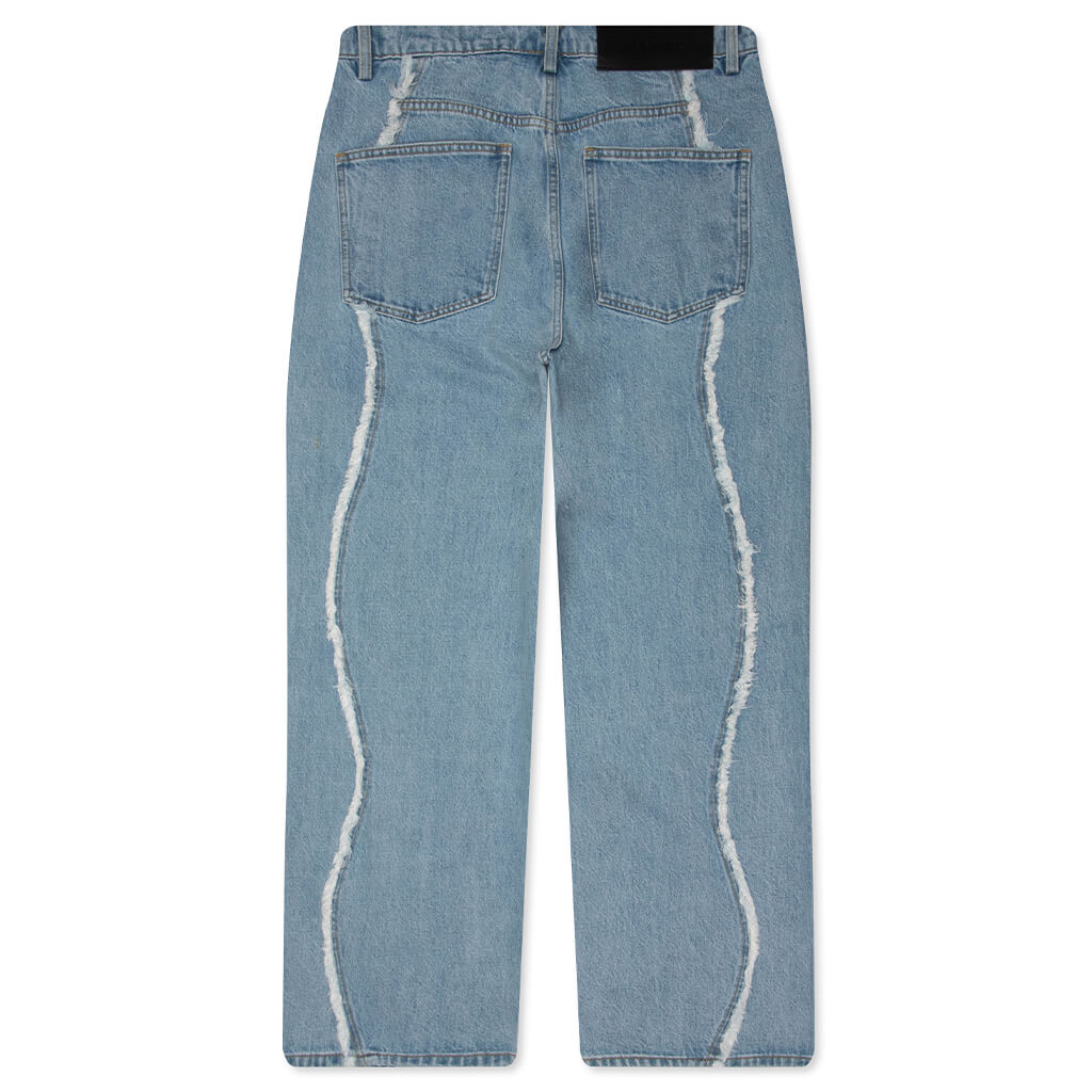 Stone Wash Ollie Denim - Light Indigo Denim
