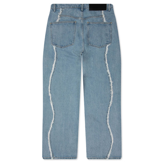 Stone Wash Ollie Denim - Light Indigo Denim