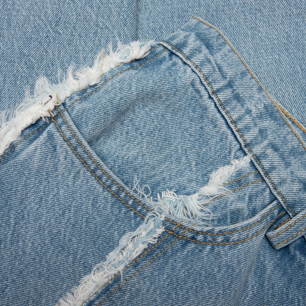 Stone Wash Ollie Denim - Light Indigo Denim