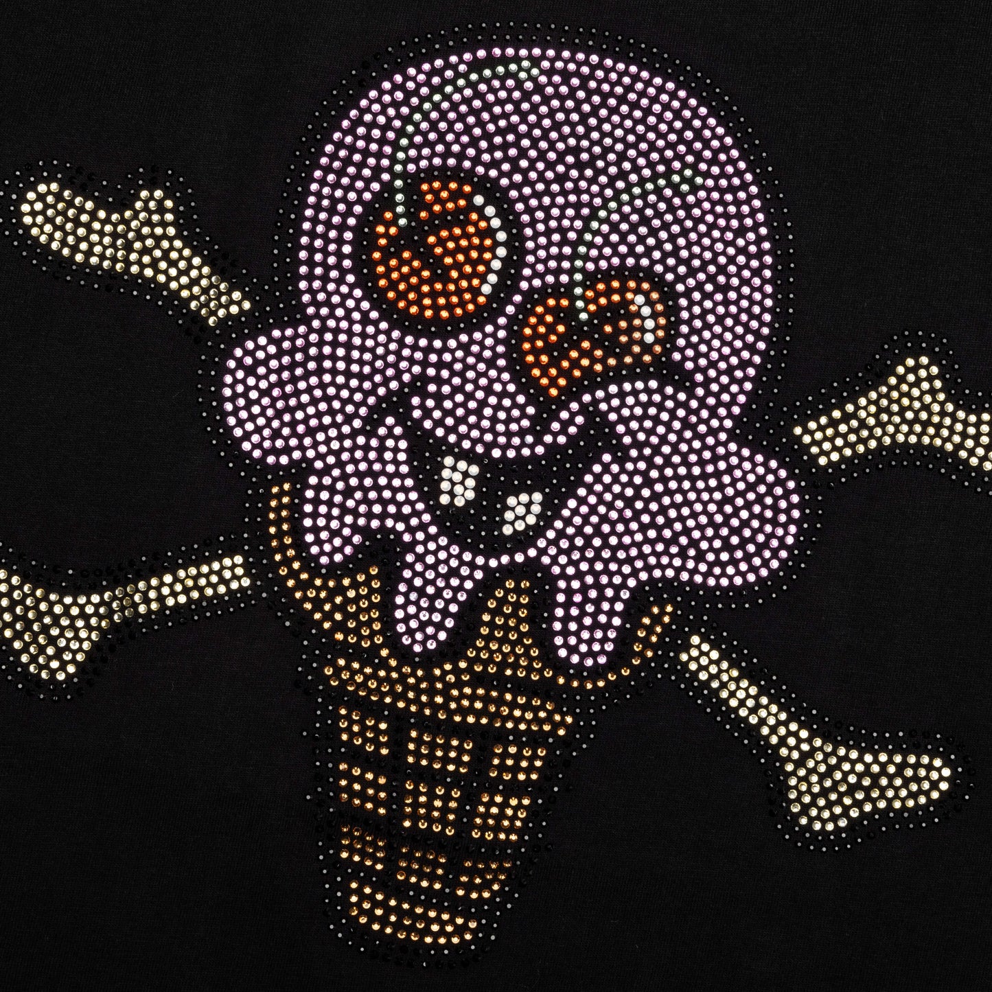 Stones Rhinestones S/S Tee - Black