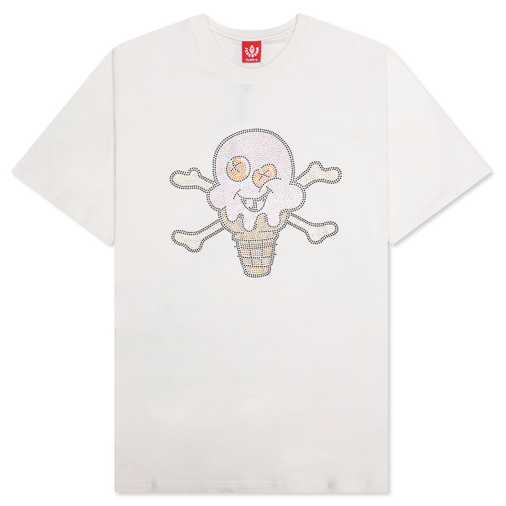 Stones Rhinestones S/S Tee - Whisper White