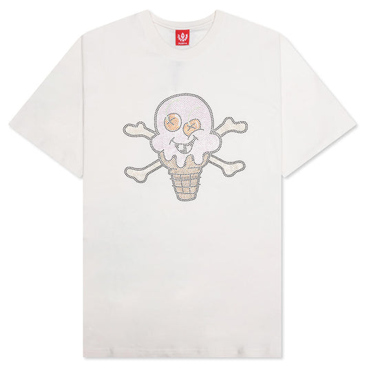 Stones Rhinestones S/S Tee - Whisper White