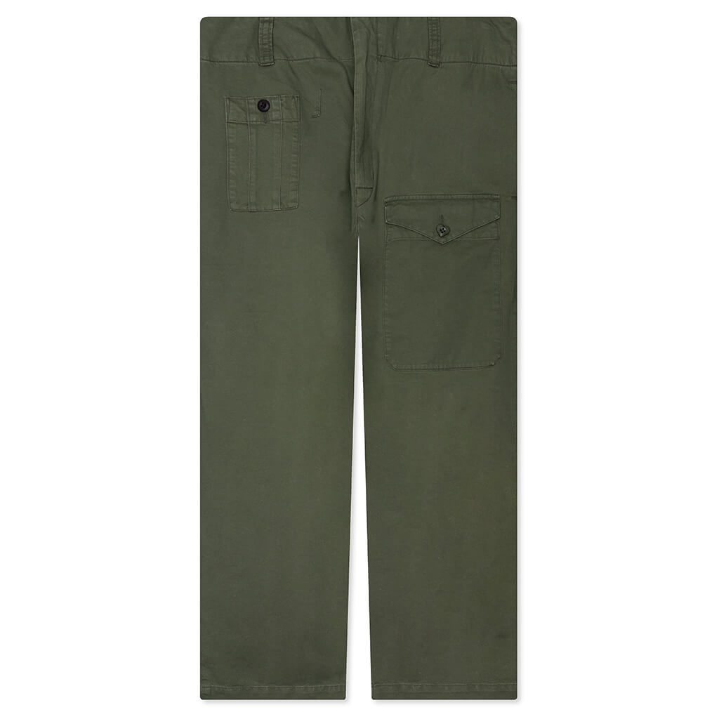 Straight Cargo Pants - Olive Drab