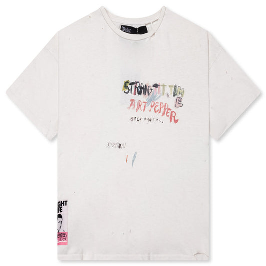 Straight Time Tee - Cream