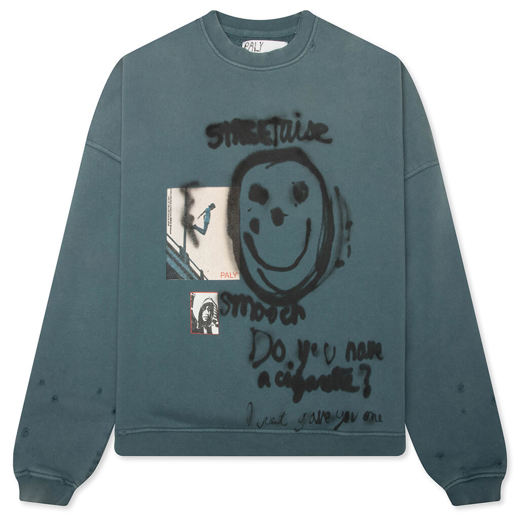 Streetwise Airbrush Crewneck - Teal