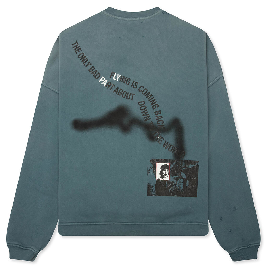 Streetwise Airbrush Crewneck - Teal