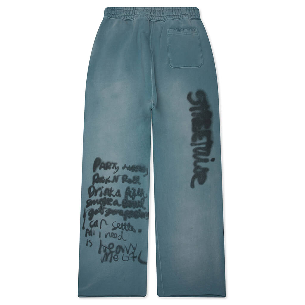 Streetwise Airbrush Sweatpant - Turquoise