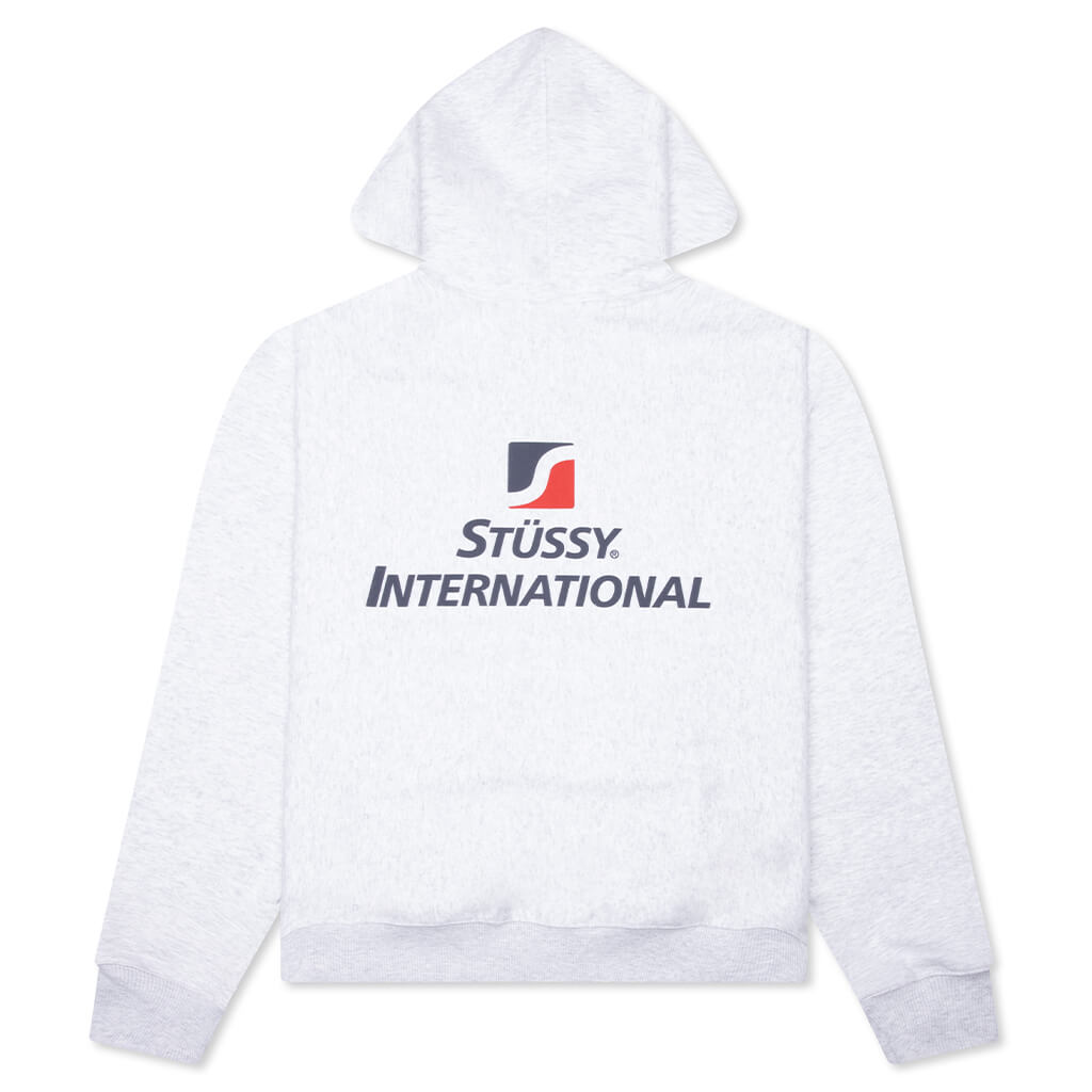 Stüssy International Zip Hoodie - Ash Heather