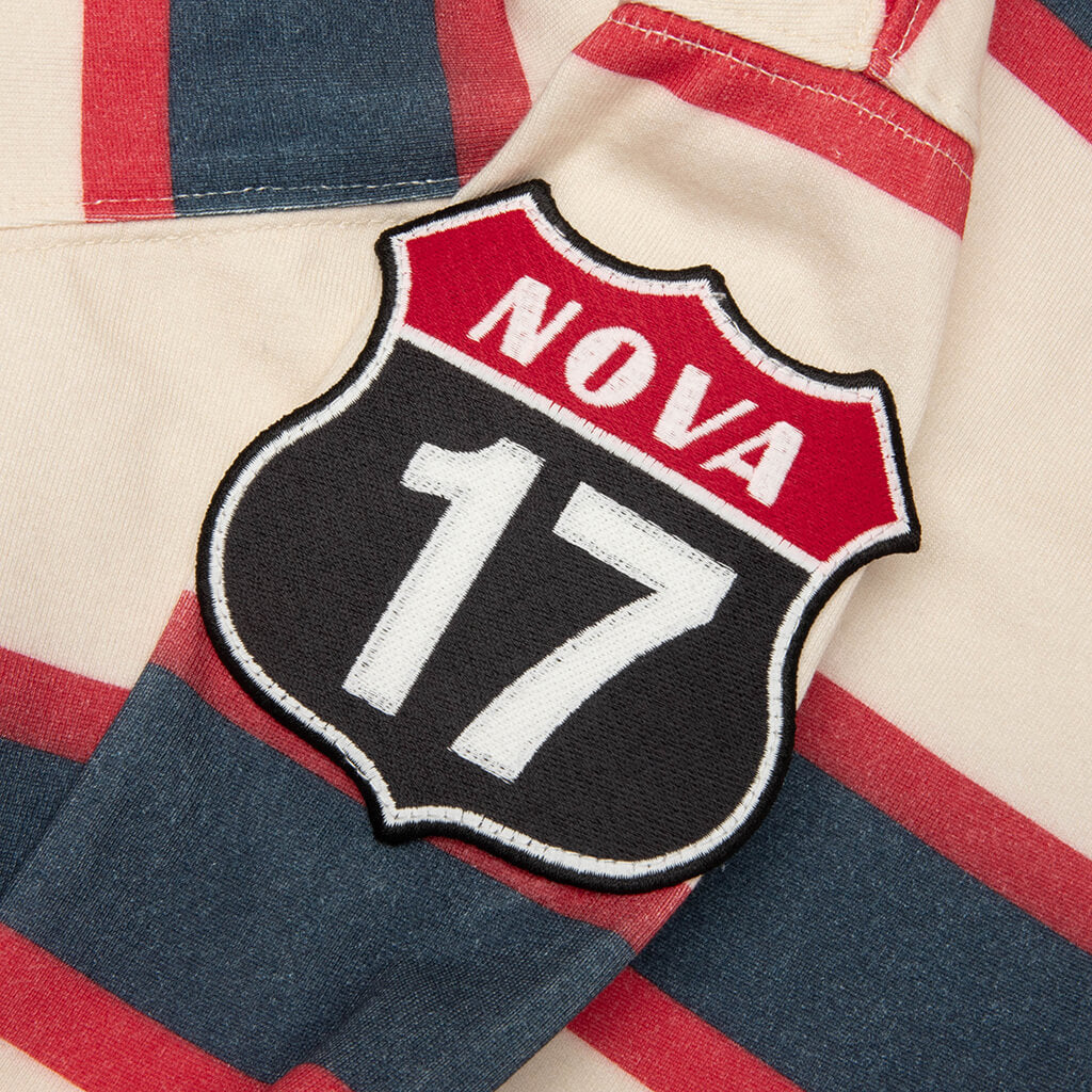 Stripe L/S Rugby - Beige