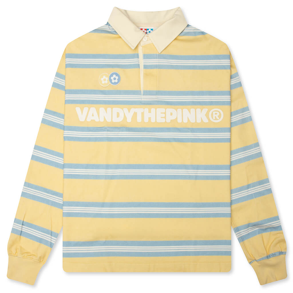 Stripe L/S Rugby - Yellow