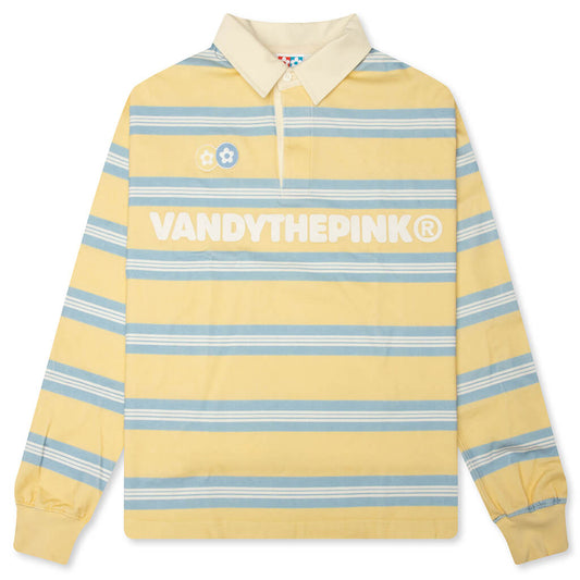 Stripe L/S Rugby - Yellow