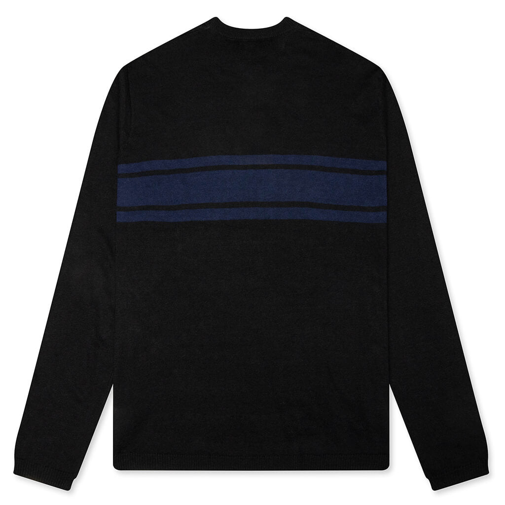 Lightweight Striped Sweater - Black