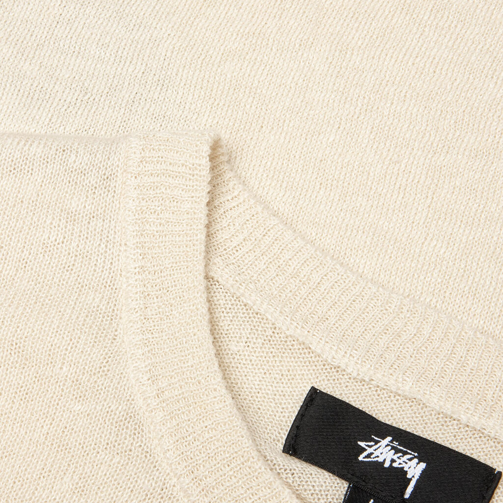 Lightweight Striped Sweater - Bone