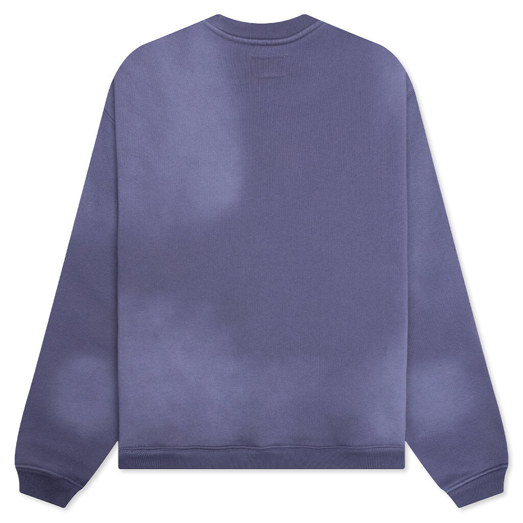 Stu Applique Crew - Blue