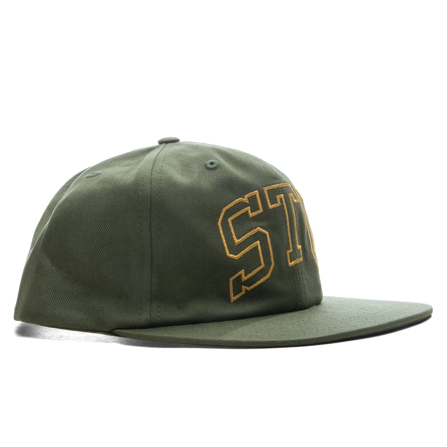 Mid Depth Stu Arch Strapback - Olive