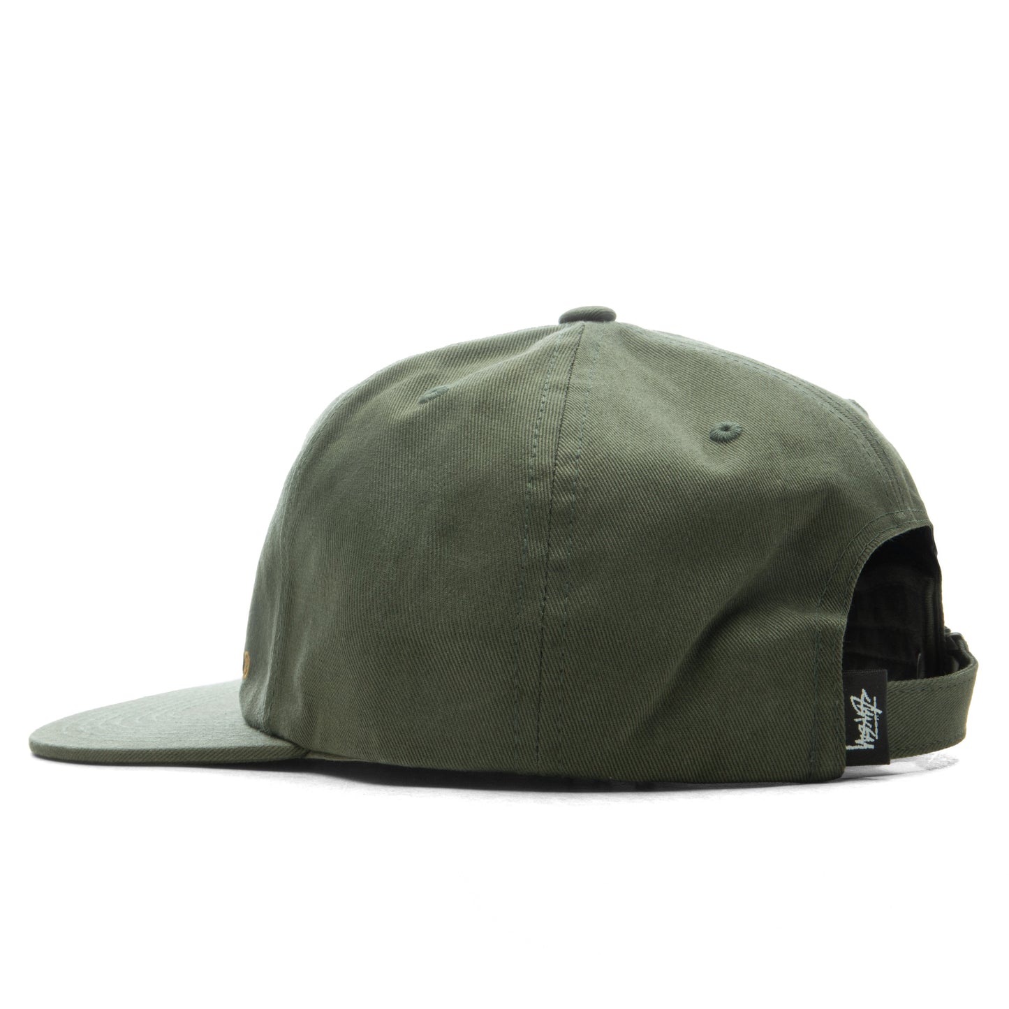Mid Depth Stu Arch Strapback - Olive