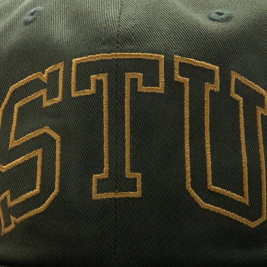 Mid Depth Stu Arch Strapback - Olive