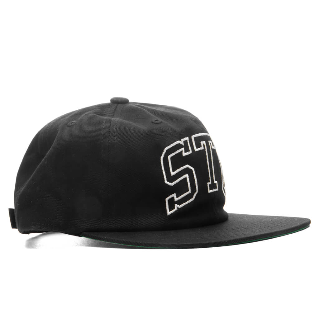 Stu Arch Strapback Cap - Shadow Black