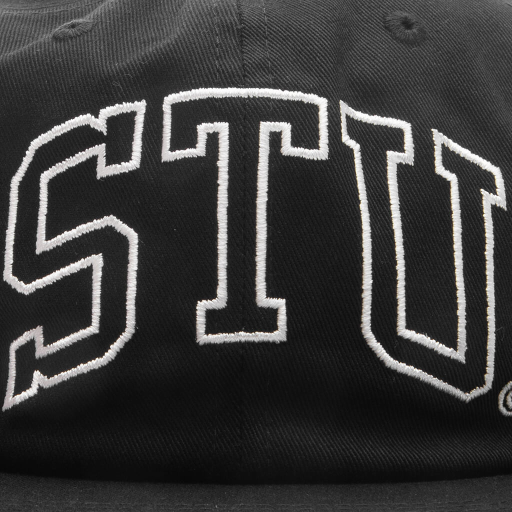 Stu Arch Strapback Cap - Shadow Black