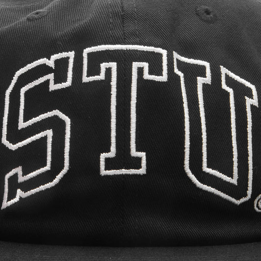 Stu Arch Strapback Cap - Shadow Black