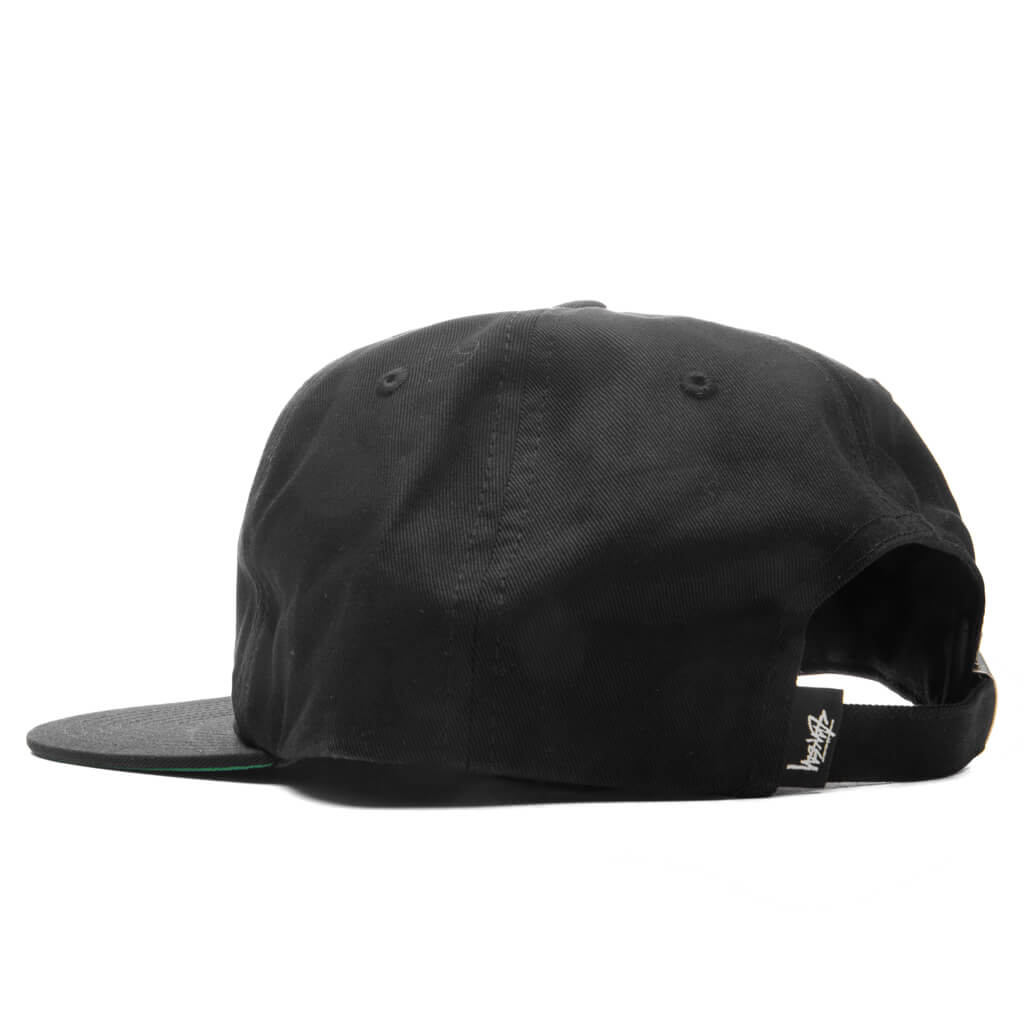 Stu Arch Strapback Cap - Shadow Black