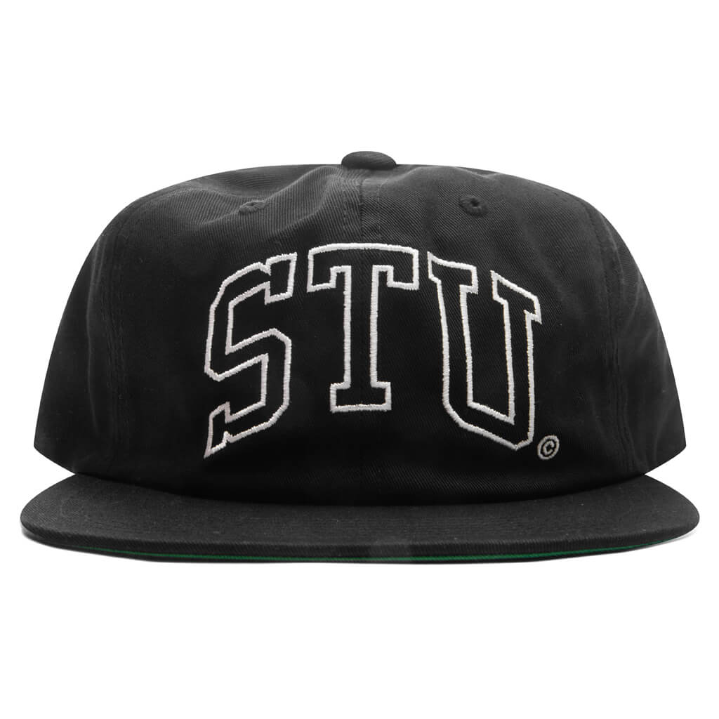 Stu Arch Strapback Cap - Shadow Black