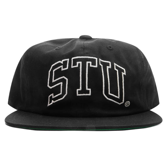 Stu Arch Strapback Cap - Shadow Black