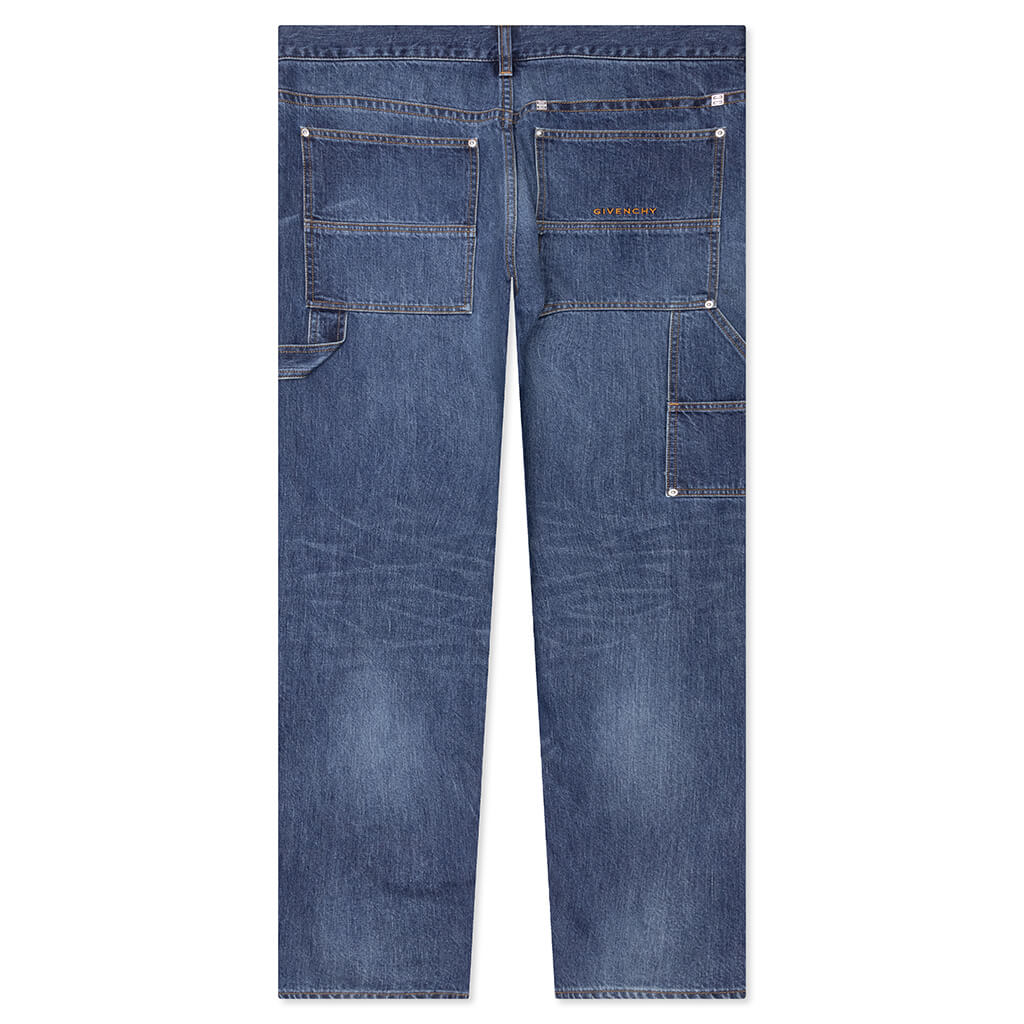 Studded Carpenter Pants - Blue