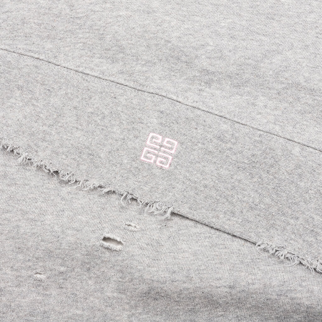 Studio Destroyed Hoodie - Heather Grey