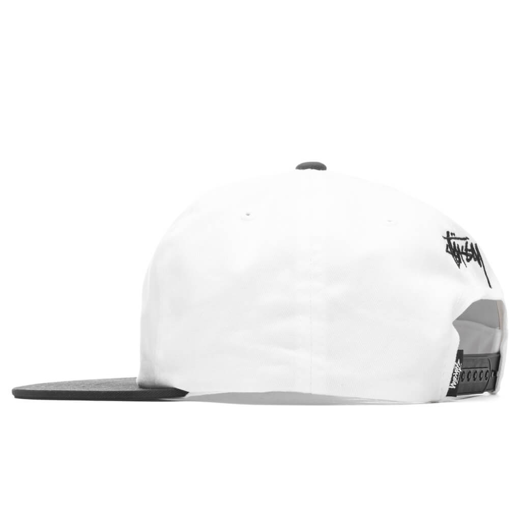 2 Tone Vintage Cap - White