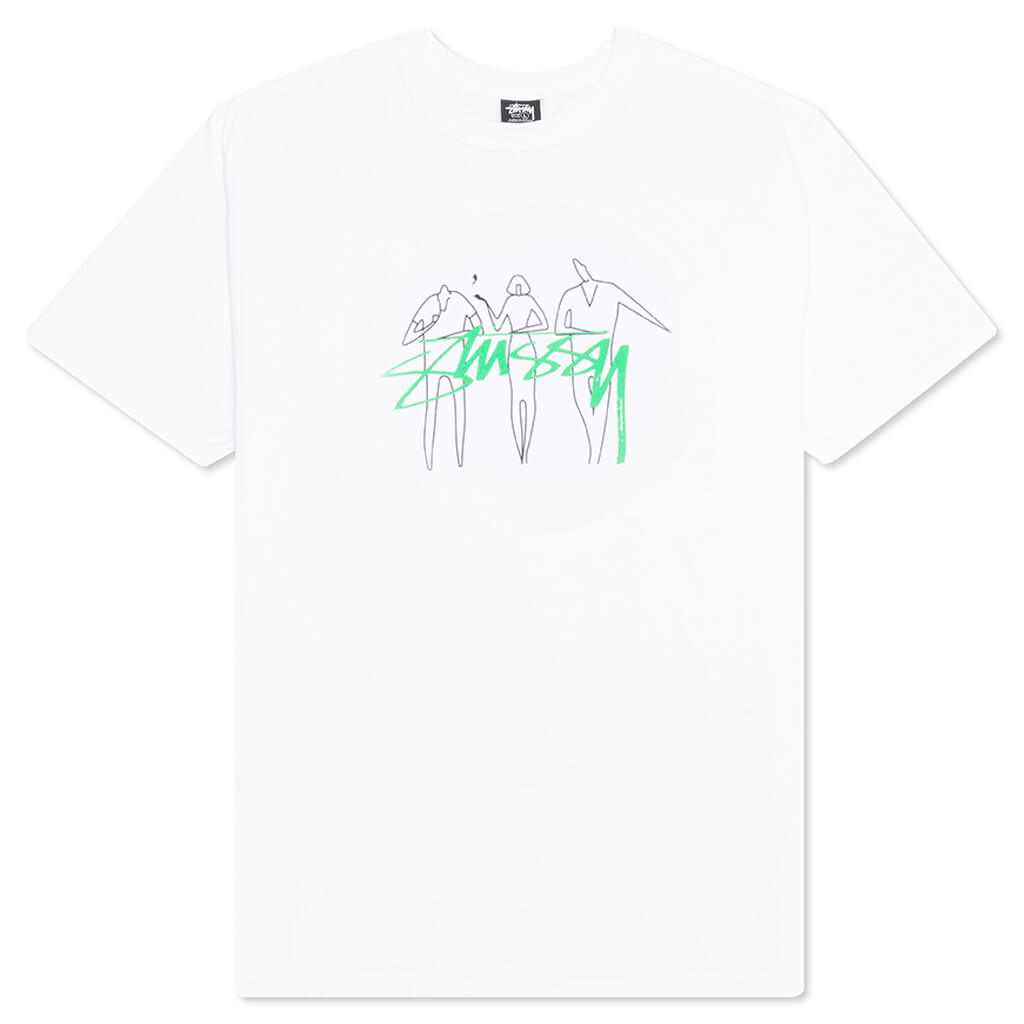 3 People Tee - White