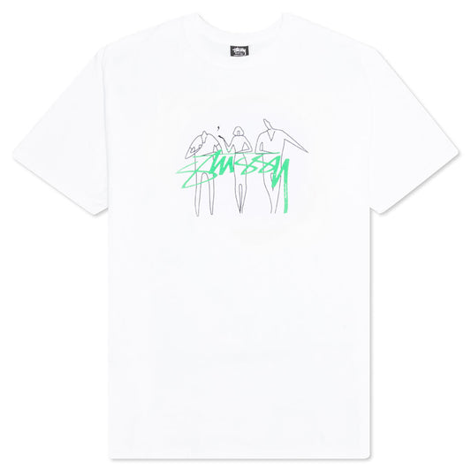 3 People Tee - White