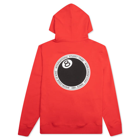 8 Ball Dot Hoodie - Red